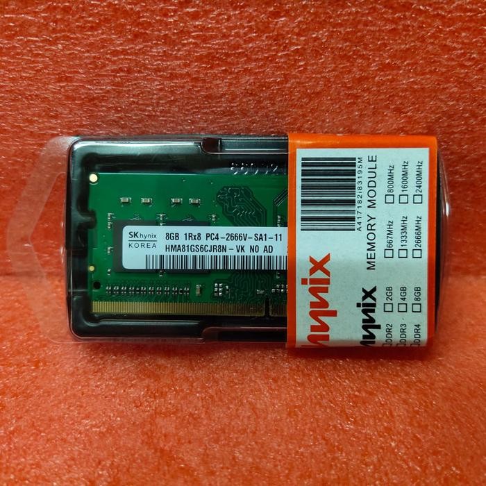 SK HYNIX DDR4 8GB 2666MHZ PC4-21300 SODIMM MEMORY NOTEBOOK