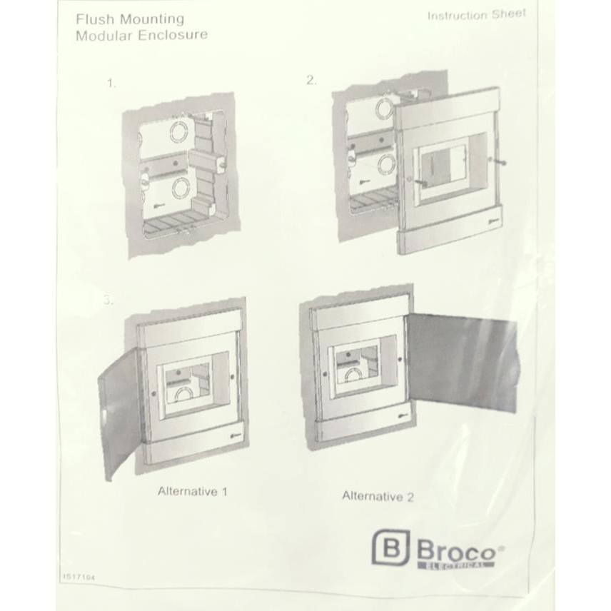 BOX MCB BROCO 8 GROUP INBOW PANEL BOX LISTRIK 8 WAY BREAKER MCB 1P
