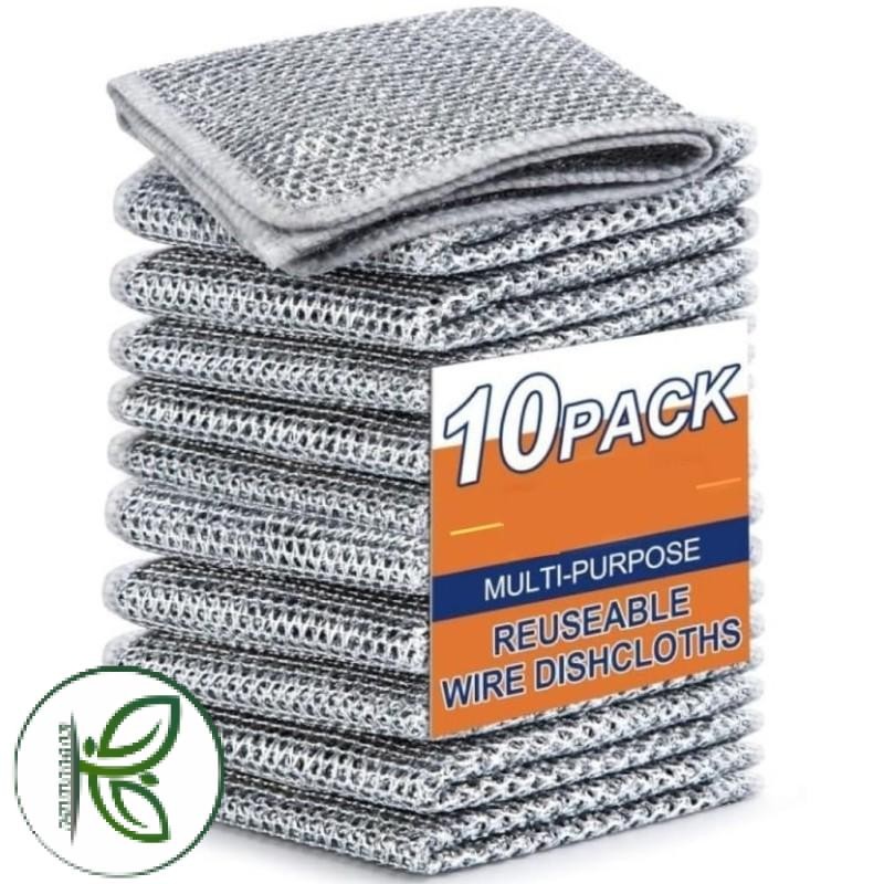 

FMA Non-Stick Steel Wire Dishcloths Double-Layer Design 20x20cm 10PCS - FM-N20