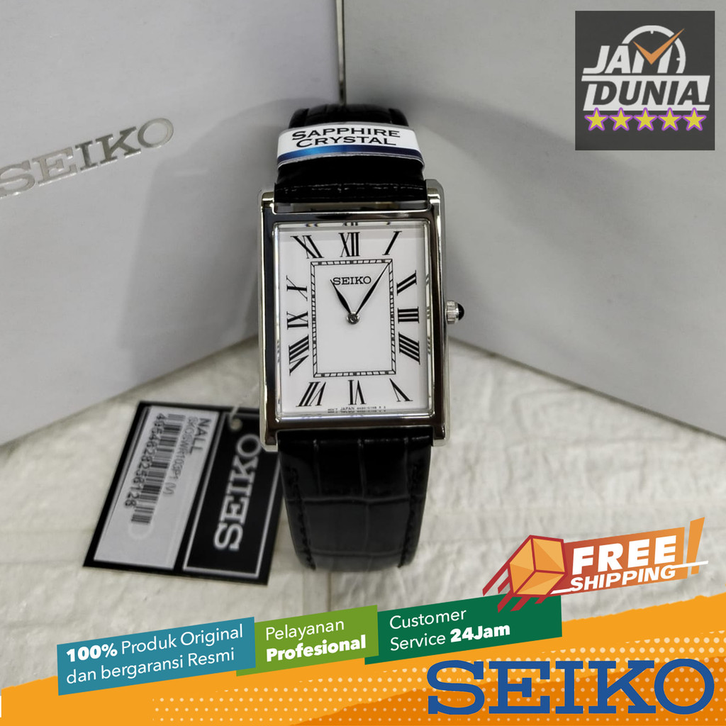 JAM TANGAN PRIA SEIKO ORIGINAL SEIKO SWR103P1 SEIKO SWR103 JAM PRIA SEIKO BLACK LEATHER WITH RING SI