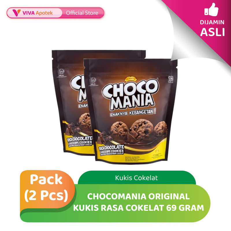 

[PAKET HEMAT] Chocomania Original Kukis Rasa Cokelat 69 gram (Pack - 2 Pcs)