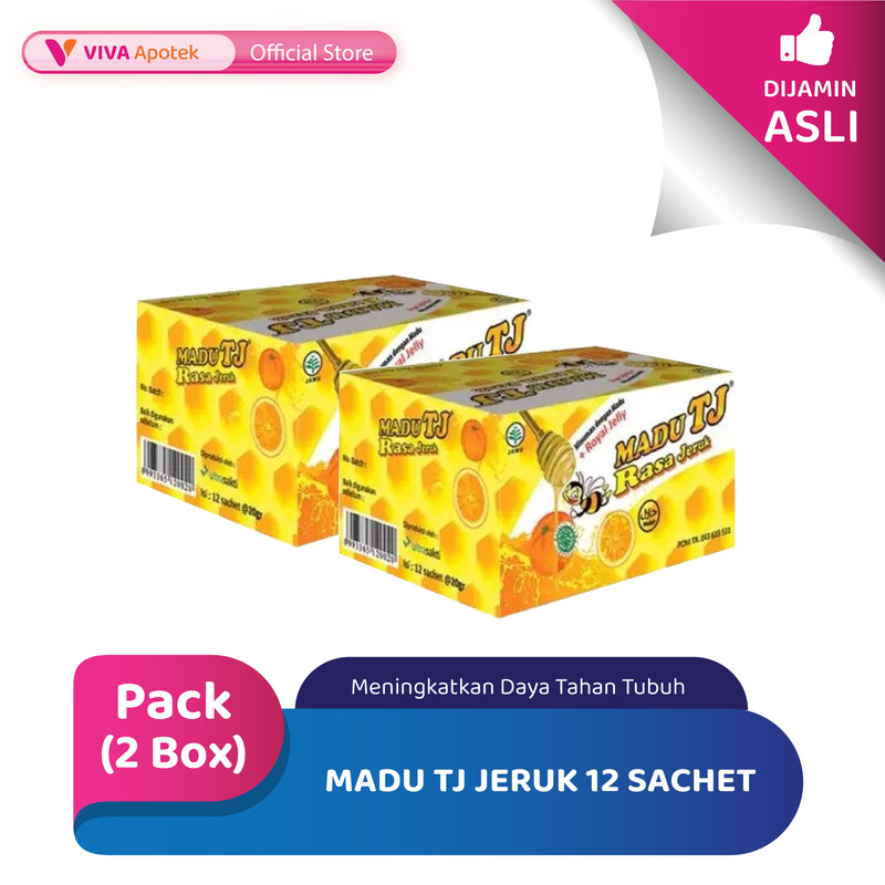 

[PAKET HEMAT] Madu TJ Jeruk 12 Sachet Meningkatkan Daya Tahan Tubuh (Pack - 2 Box)