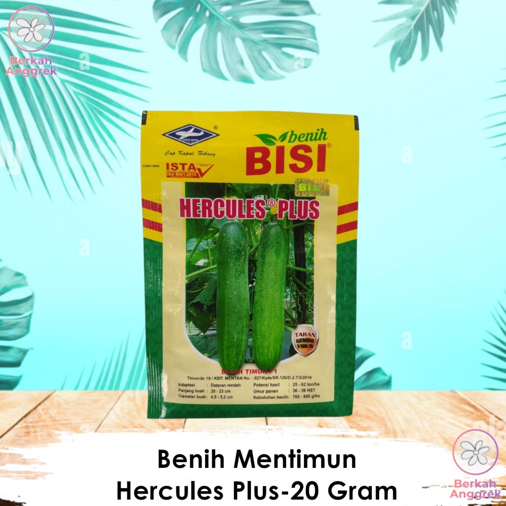 Cap Kapal Terbang Benih Timun Hercules Hercules Plus 20 Gram