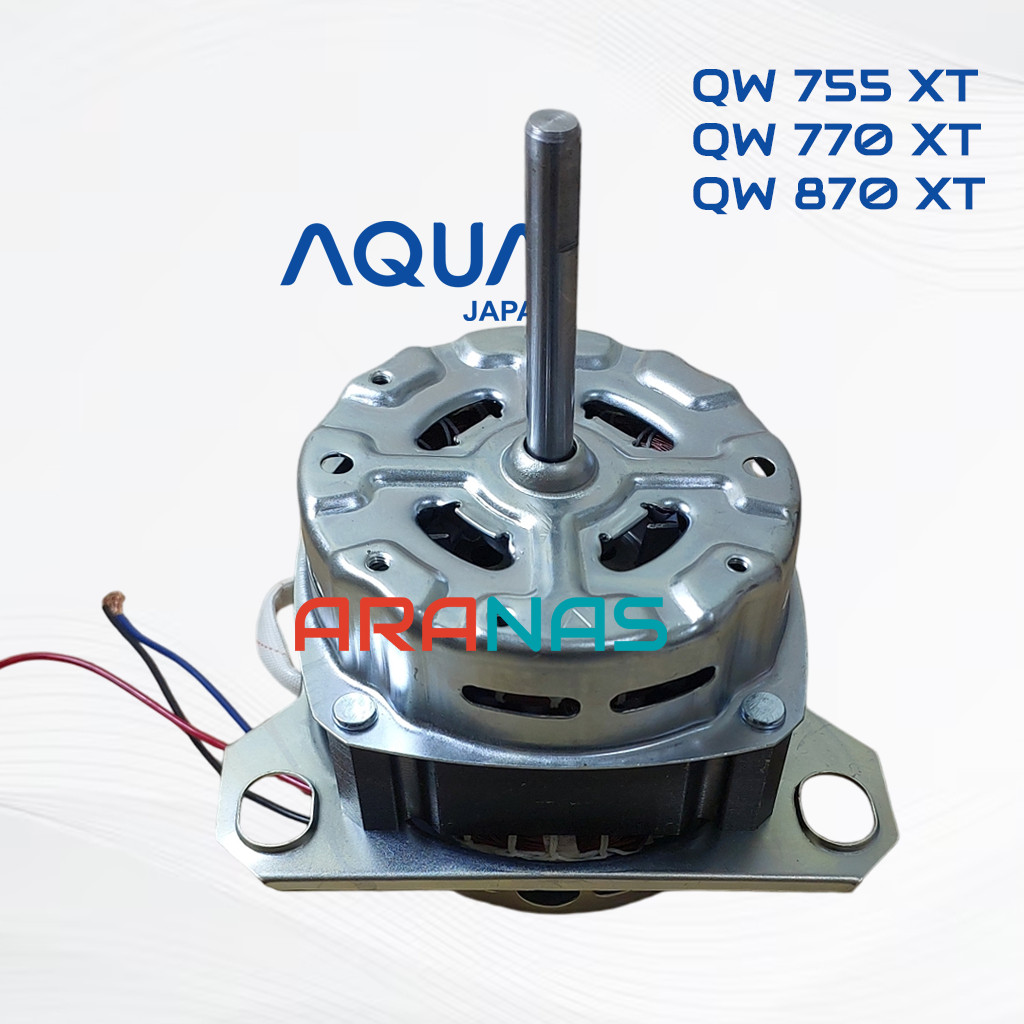 DINAMO WASH AQUA JAPAN 7 Kg QW755XT QW770XT QW870XT Motor Pencuci Mesin Cuci 2 Tabung Penggiling QW 