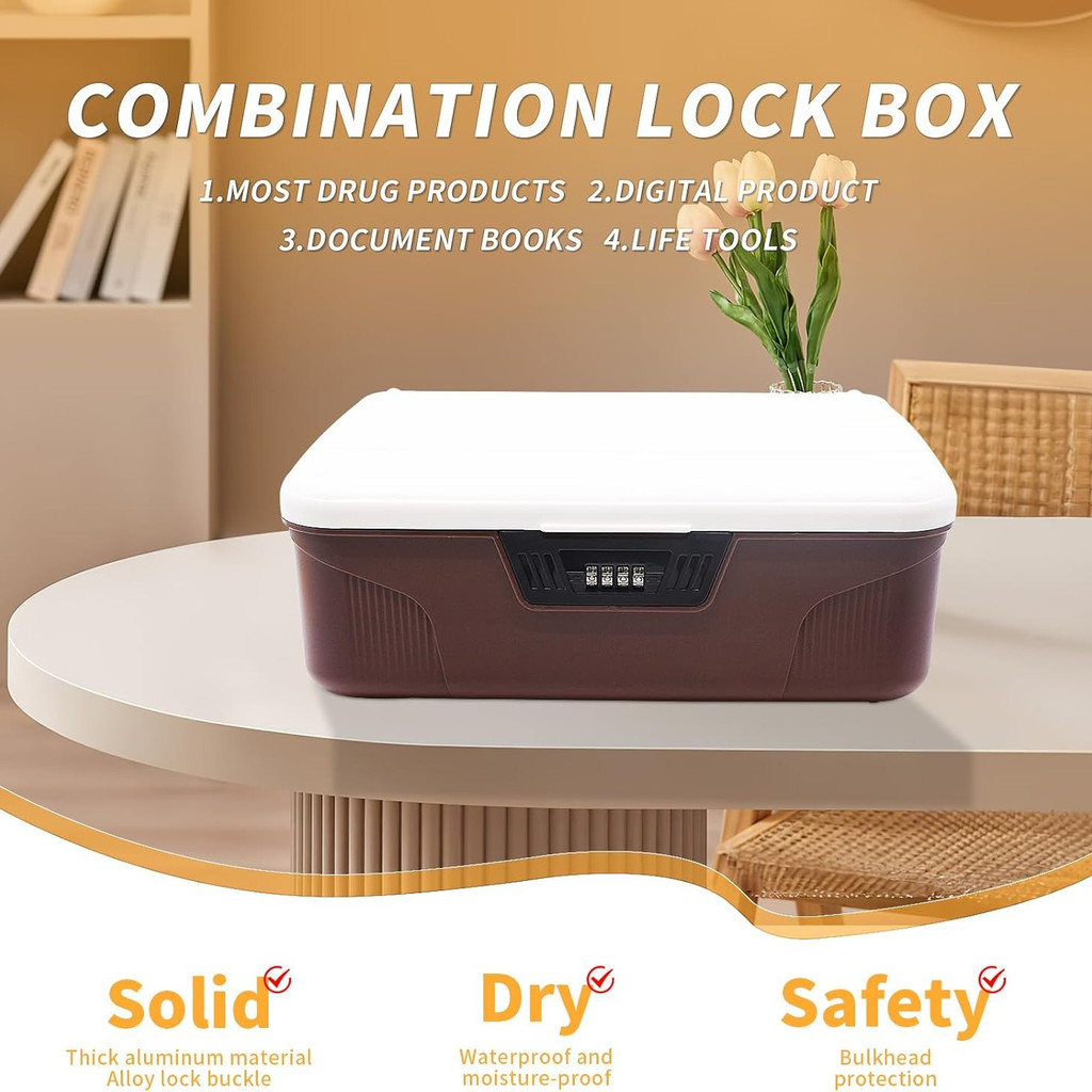 Brankas Kotak Uang Emas Anti Maling Safety Box - 8875