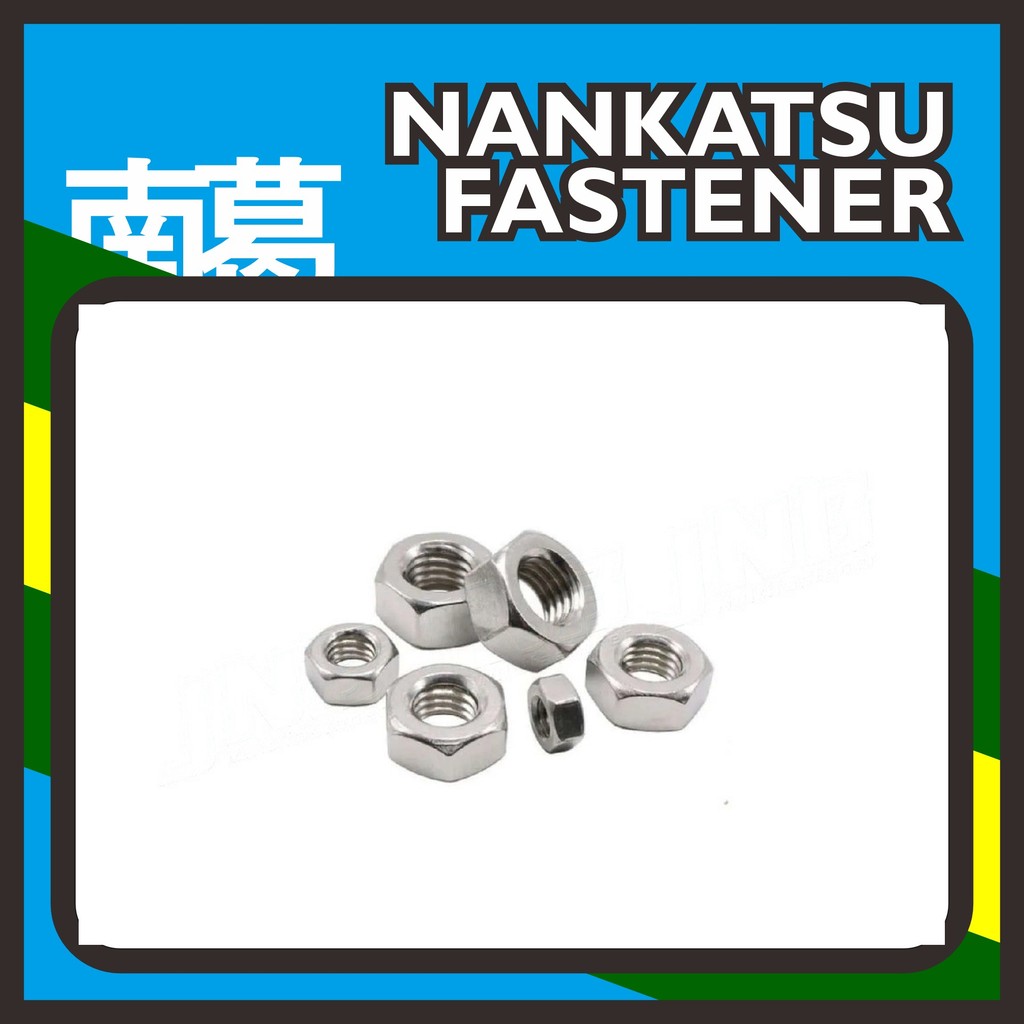 Mur Hex Stainless SUS304 M12 HALUS Drat 1.25