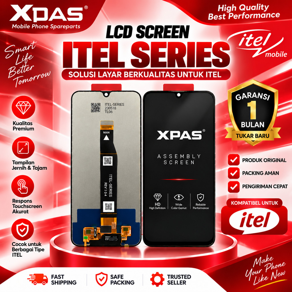 LCD ITEL VISION 1 PLUS XPAS ORIGINAL
