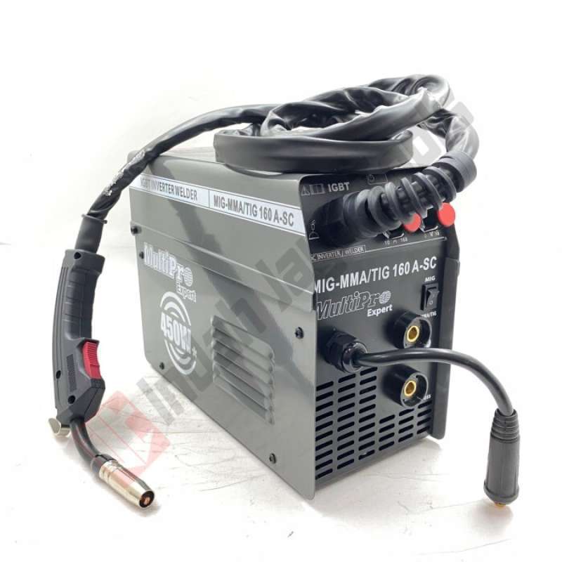 MULTIPRO MIG-MMA-TIG 160 A-SC Mesin Las Argon CO2 Tanpa Gas Flux CO