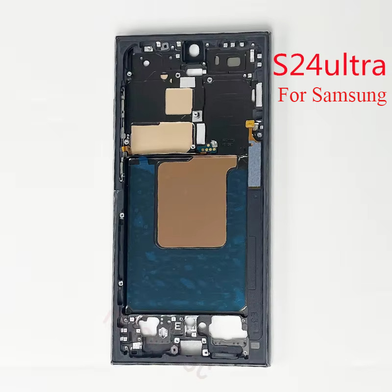 Middle Frame Bezel For Galaxy S24 Ultra LCD Display Refurbish Replacement Parts