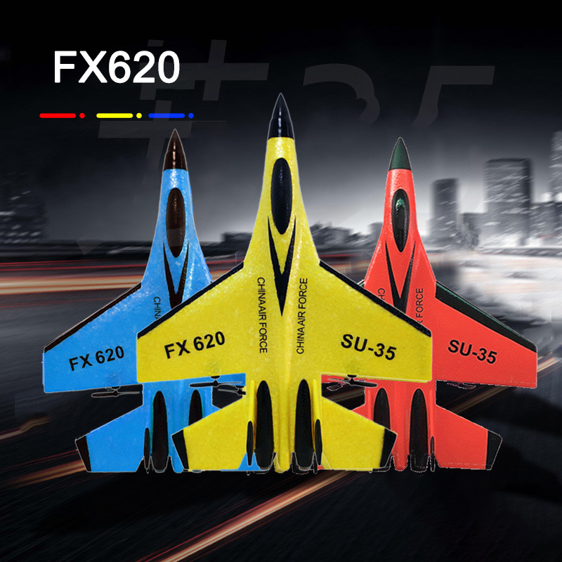 RC Plane SU35 2.4G Aircraft Remote Control Flying Model Glider Airplane Foam SU-35 with LED Outdoor
