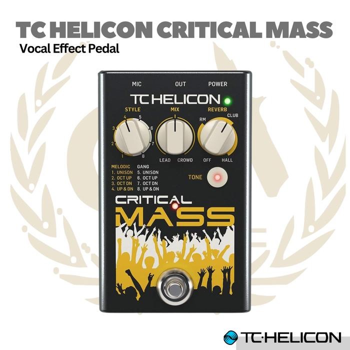 TC Helicon CRITICAL MASS Vocal Effect Pedal - Efek Vokal