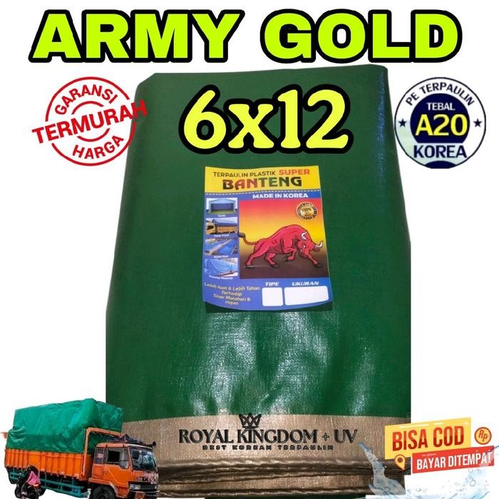 PREMIUM Terpal A20 6x12 UV KOREA Import, terpal terop terpal jemuran terpal kolam terpal truk dll