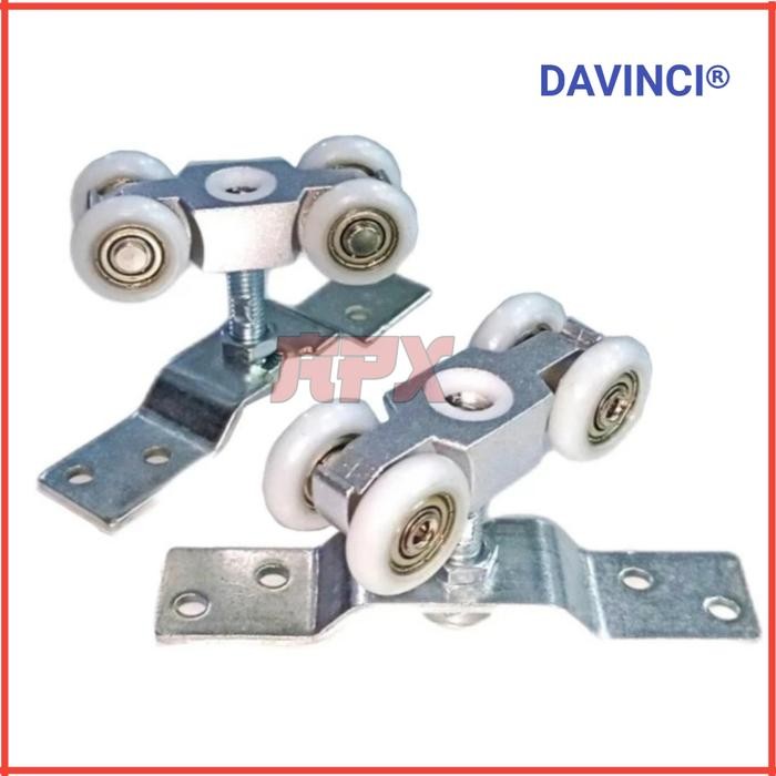 PREMIUM Roda Rel Pintu Geser Twin Original Roda Sliding Husky