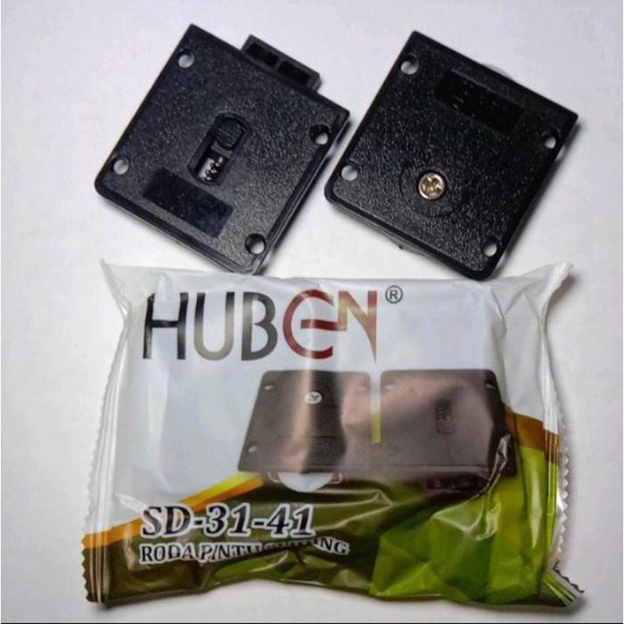 PREMIUM roda roler set pintu geser sliding sleding sleeding rel lemari bupet huben sd 31 41