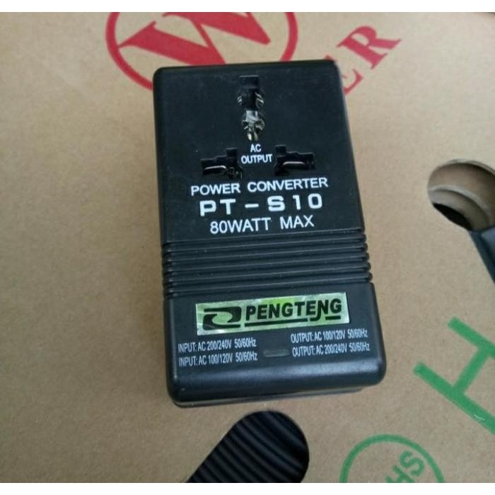 TRAFO STEP DOWN/UP 80 WATT CONVERTER 220V KE 110V