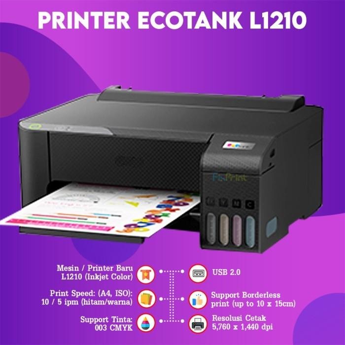 PRINTER EPSON L1210 ECOTANK INFUS PABRIK TINTA 003 GARANSI