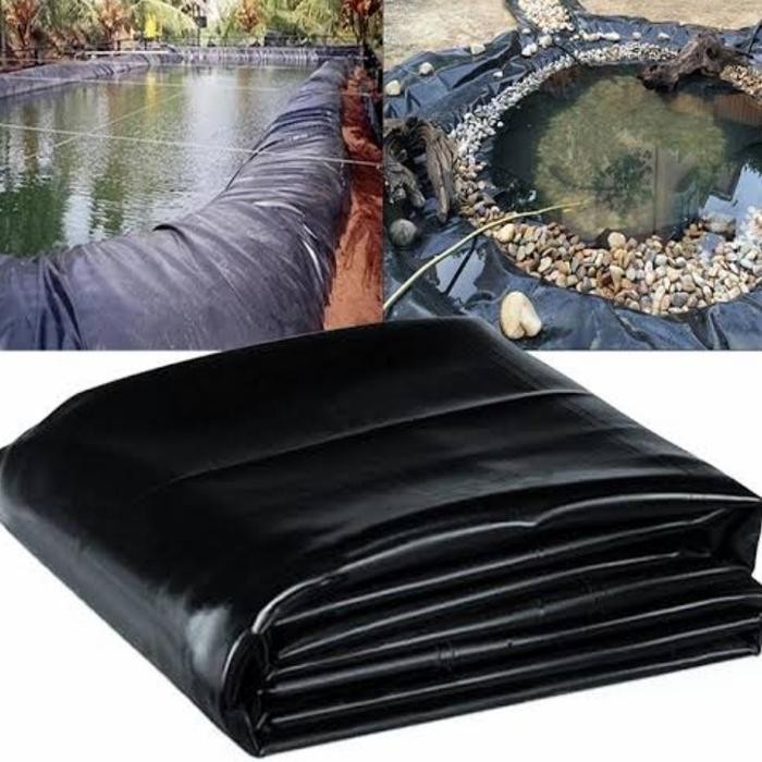 Tekira.store Plastik HDPE geomembran 300 micron kolam koi kolam lele