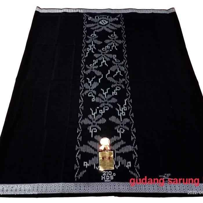 TERLARIS sarung Samarinda polos warna hitam versi BHS sultan Kain Katun Motif Nyaman Tebal Dewasa
