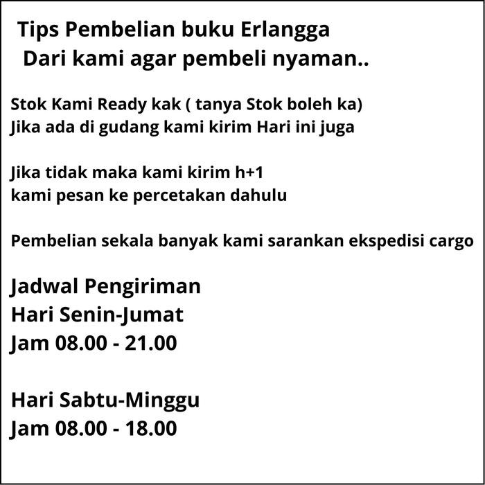 READY BUKU PAKET ERLANGGA SMP/MTS KELAS 3-9 KURIKULUM MERDEKA - PKN, PAI, IPA, IPS, TIK, MTK, SENI,