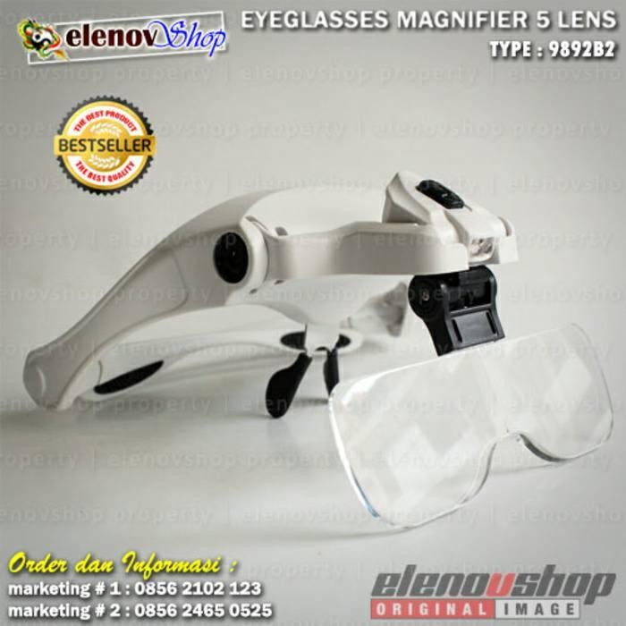 

] Kaca pembesar Handsfree untuk Sulam Alis Teknisi Dokter 9892B2