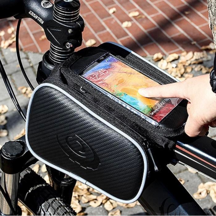 Polygon Exotic - Tas Sepeda Waterproof Bike Bag Smarphone Hp Holder Lipat