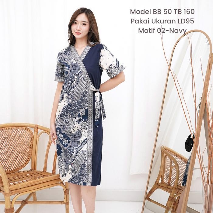 [ DIVA ] Dress Batik Modern Katun Stretch Premium Jumbo Bigsize