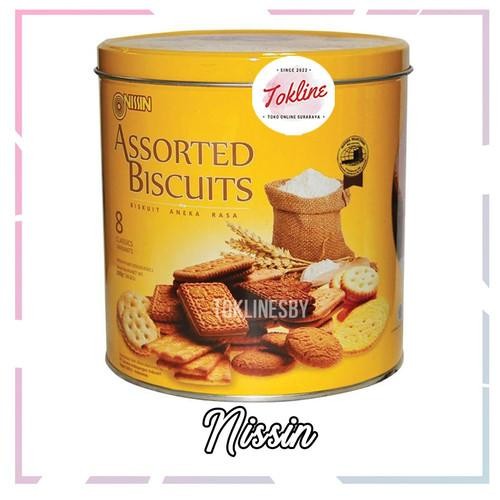 NISSIN ASSORTED BISCUIT BISKUIT KALENG KUNING 650GR