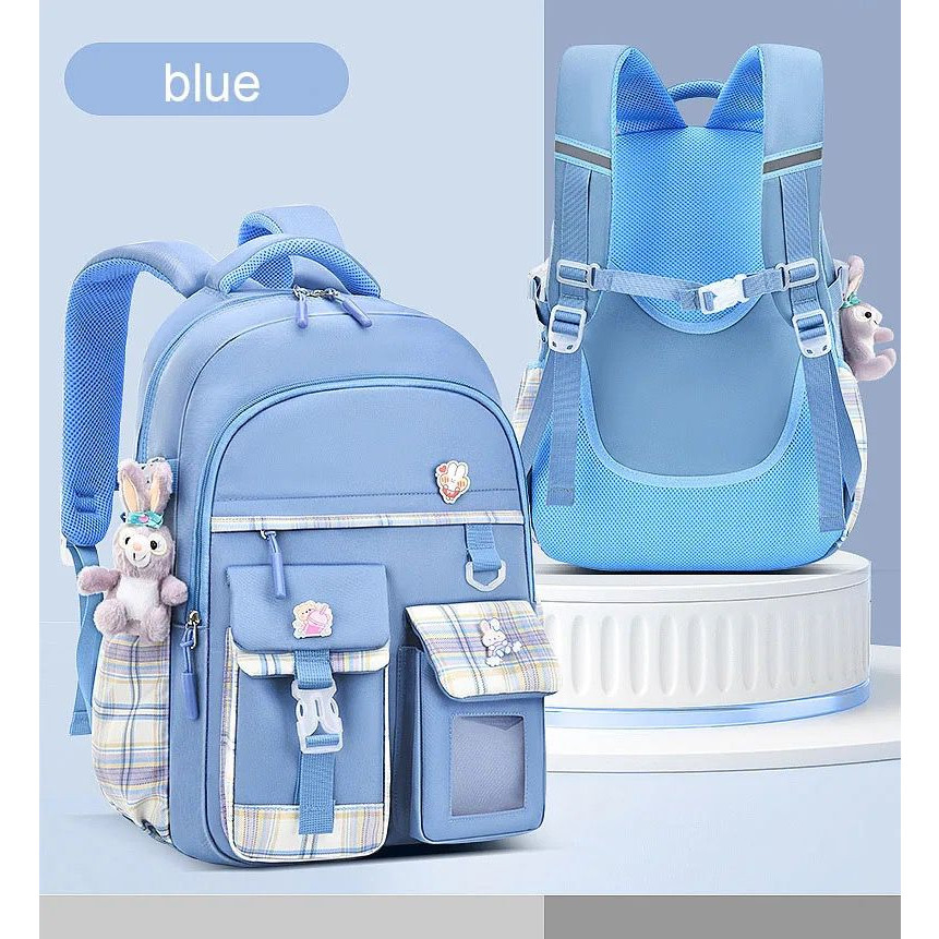 Tas Sekolah Aesthetic Tebal Original Import Kecil Hitam Terkini Anak Mini Sd Keren Ransel Perempuan 