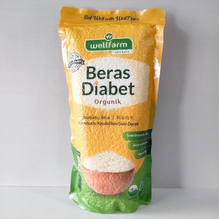

Wellfarm Bera Diabet Organi Rendah Glie Beba Gula 1G Organic Diabetic Rice