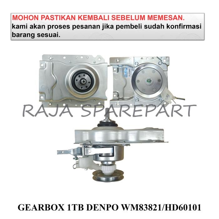 Gearbox/Girbox Mesin Cuci/Gearbox 1 Tabung Denpoo Wm83821/Hd60101