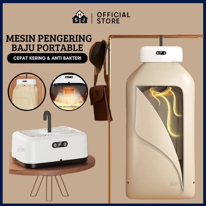 Mesin Pengering Pakaian Portabel Pemanas Pengering Pakaian Lipat Listrik Pengering Otomatis