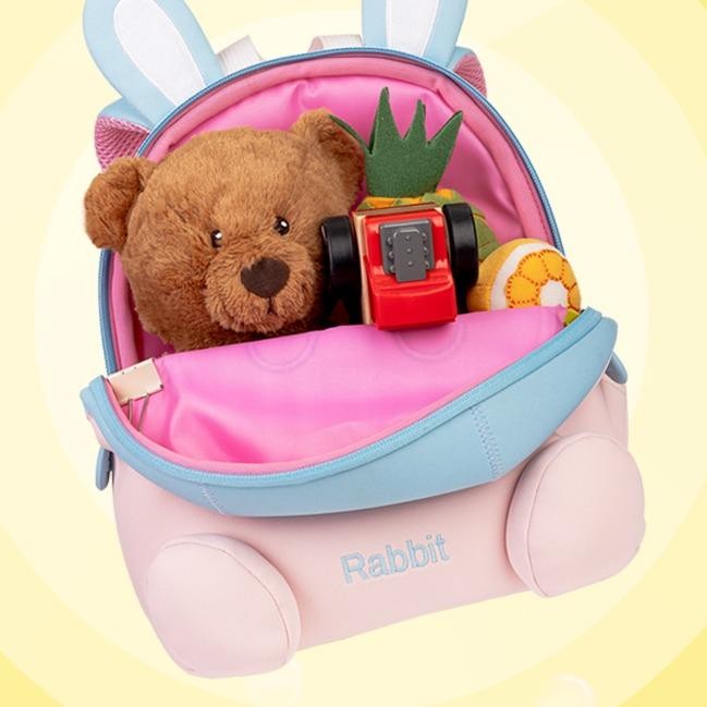 

Deli Tas Sekolah / School Backpack Pink - Biru BB101 Kulit Karakter