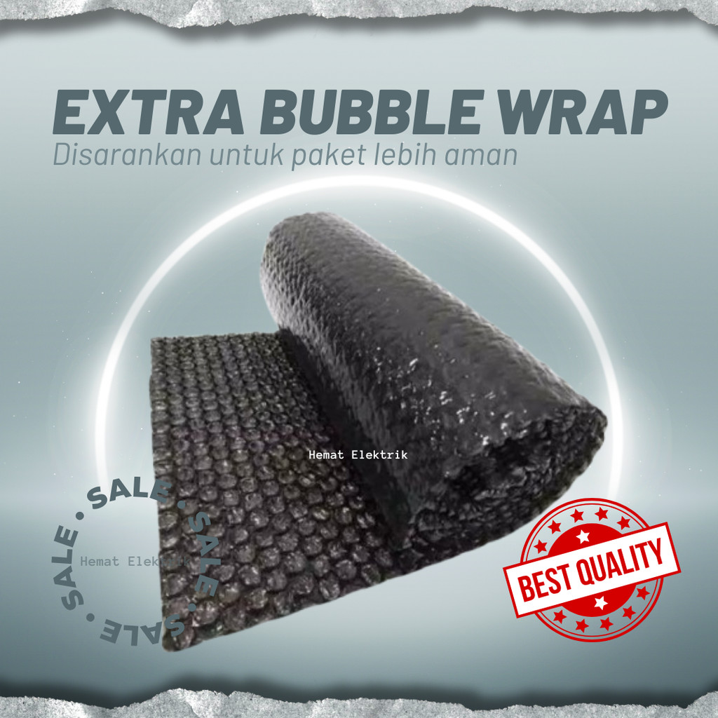 

Extra Packing Bubble Wrap Luar dan Dalam Kemasan