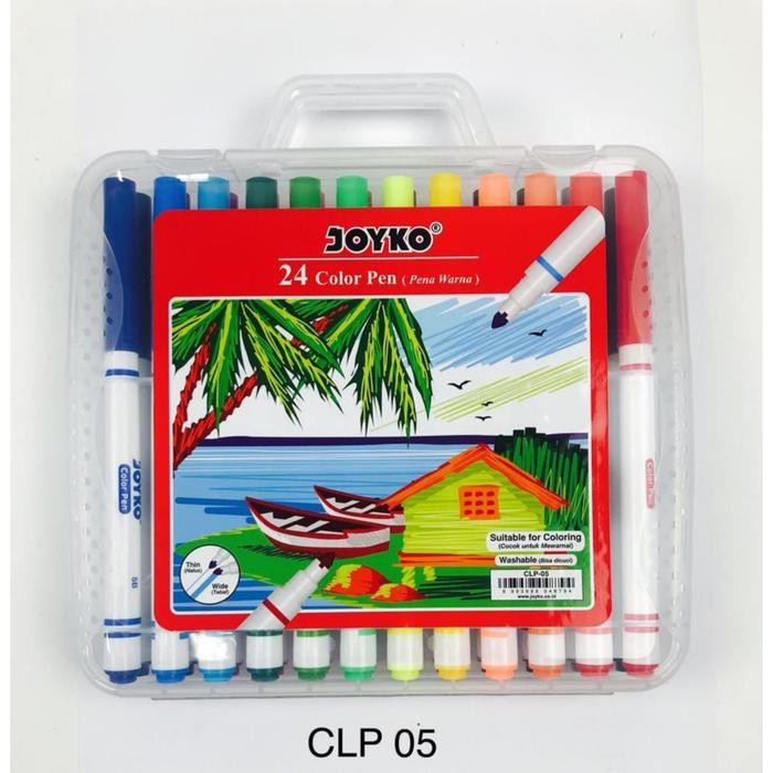 

Bisa E-Katalog! Spidol Joyko Color Pen 24 Warna Clp05
