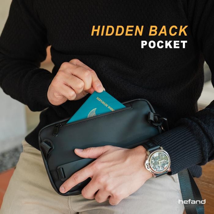 Hefand - Handbag Pria Aero Clutch Tas Selempang Pria Waterproof