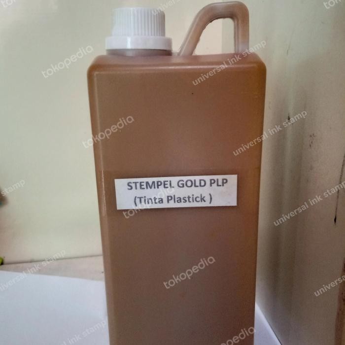 

Tinta Stempel Plastik 1 Liter Gold/Emas