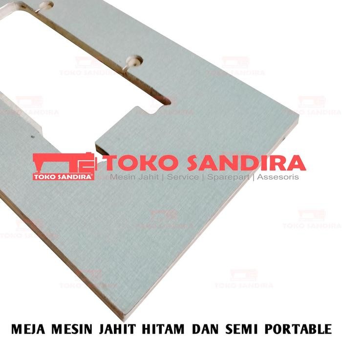 MEJA MESIN JAHIT HITAM/MEJA MESIN JAHIT SEMI PORTABLE