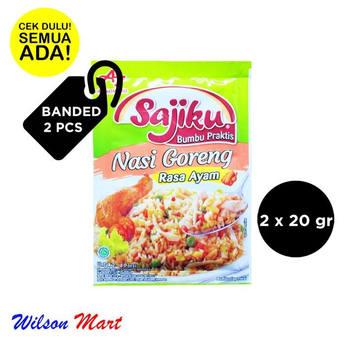 

SAJIKU BUMBU NASI GORENG RASA AYAM 20 GRAM BANDED 2 PCS