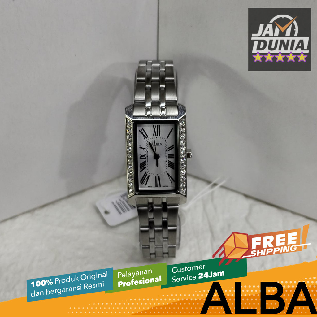JAM TANGAN WANITA ALBA ANALOG ORIGINAL JAM ALBA STAINLESS STEEL JAM ALBA AK3055 AK30 ALBA AK3055X1 J