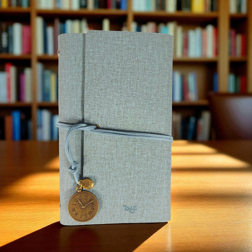 

Toddi Buku Jurnal Binder Leather Notebook A6 160 Page Grid Blank Line - T860