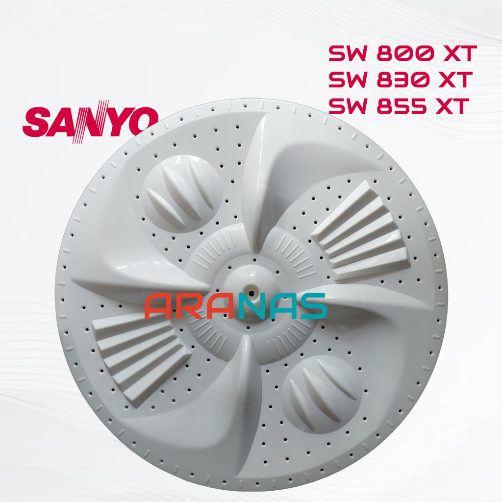 PULSATOR SANYO 8 Kg SW800XT SW830XT SW855XT Pulisator Mesin Cuci 2 Tabung Baling As KOtak SW 800 830