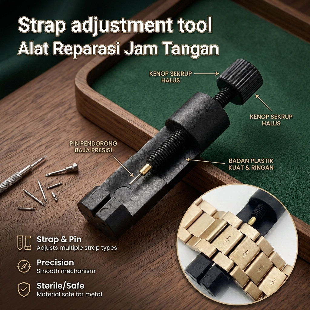 ORI RUIMAS Alat Reparasi Jam Tangan Watch Chain Pin Adjuster Kit - RM224