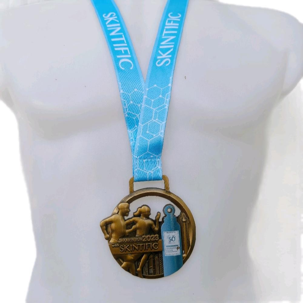 Medali Lari Unik Event skintific - Medali Finisher- Medal Lari Original - Medali Panjangan | Medali 