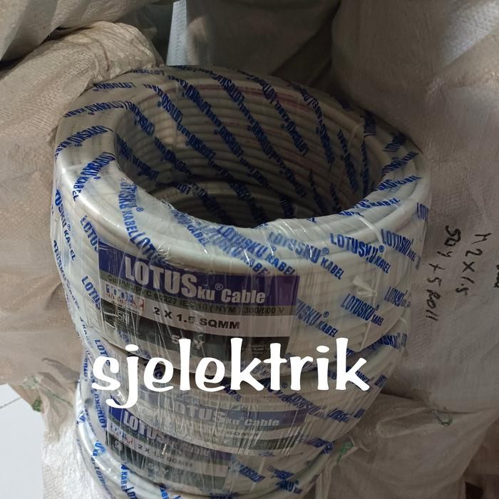 KABEL LISTRIK NYM 2X1.5 / LOTUS CABLE NYM 2X1.5 50Y