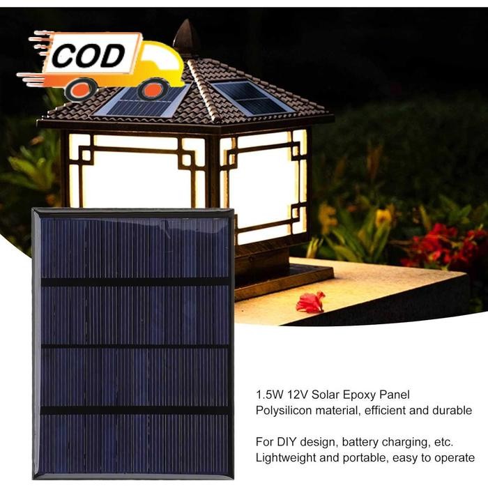 PREMIUM Solar Panel Mini 12 Volt 1.5W Listrik Tenaga Matahari Surya Multifungsi