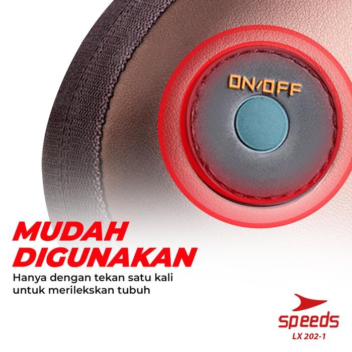 PREMIUM SPEEDS Bantal Pijat 8 Bola Massage Pillow Mobil dan Rumah Car Home Bantal Pijat Leher