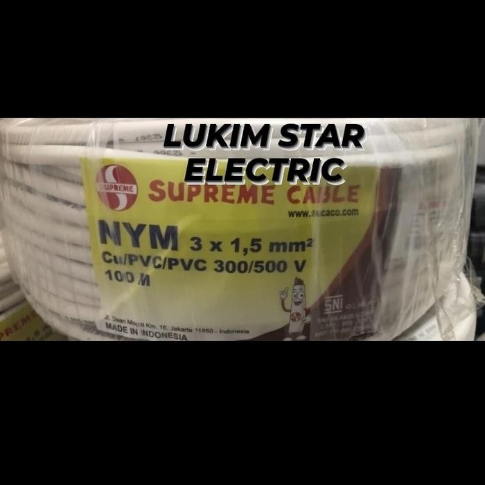 KABEL NYM 3X1,5MM 100METER SUPREME/NYM 3X1,5MM 100M 100METER SUPREME