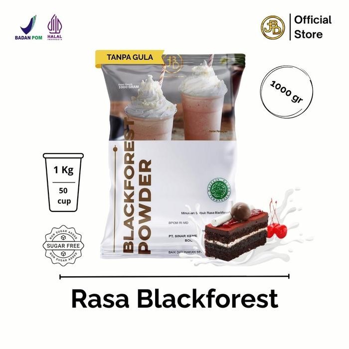 

Tersedia Bubuk Minuman Premium Blackforest 1Kg JBD Jakarta Bubble Drink Halal BPOM - Shopee