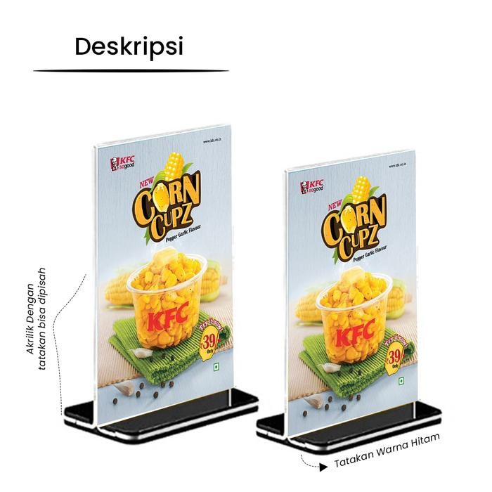 

Bisa Termin! Paket Akrilik Brosur Tent Holder Brosur A4 Include Cetak Art Paper