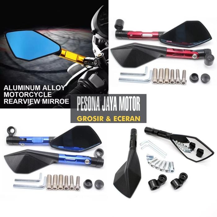 ORIGINAL Aksess Sepeda Motor Spion Motor Variasi Spion Tomok V2 & V5 Universal